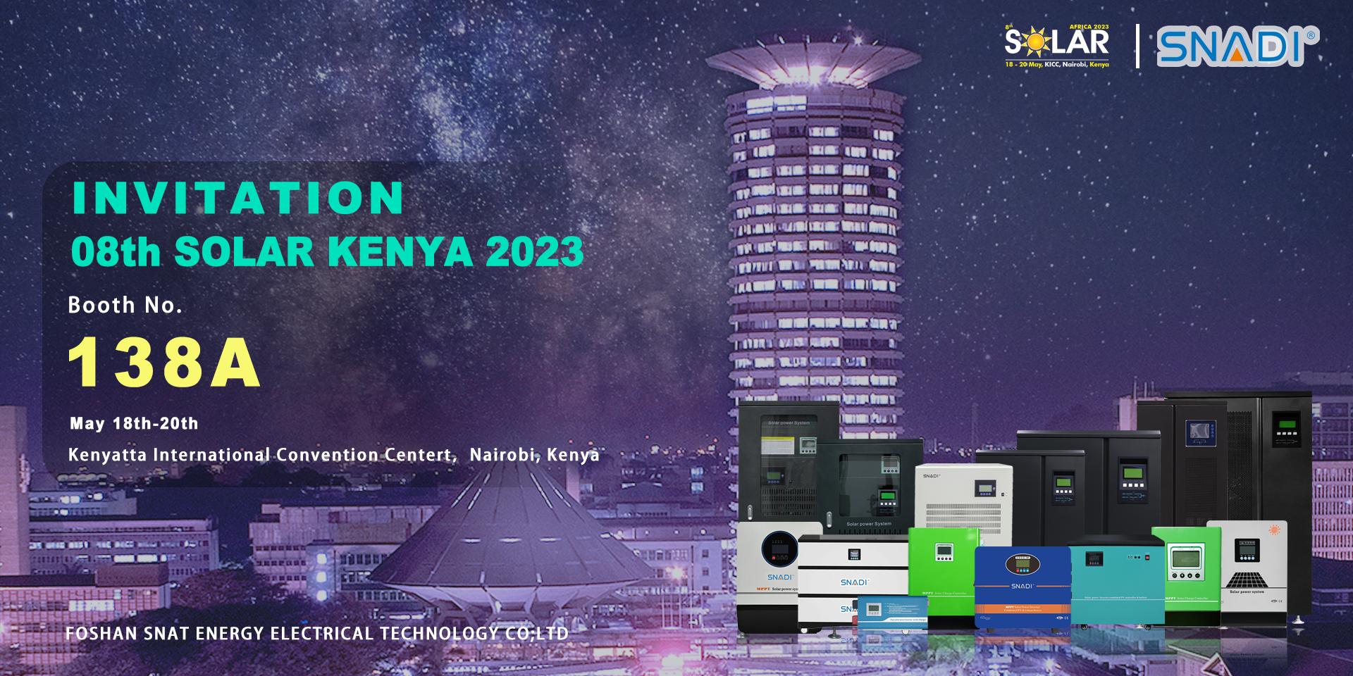 INVITATION- 08th SOLAR KENYA 2023 Exhibition_ INVITACIÓN- 08a Exposición SOLAR KENYA 2023_