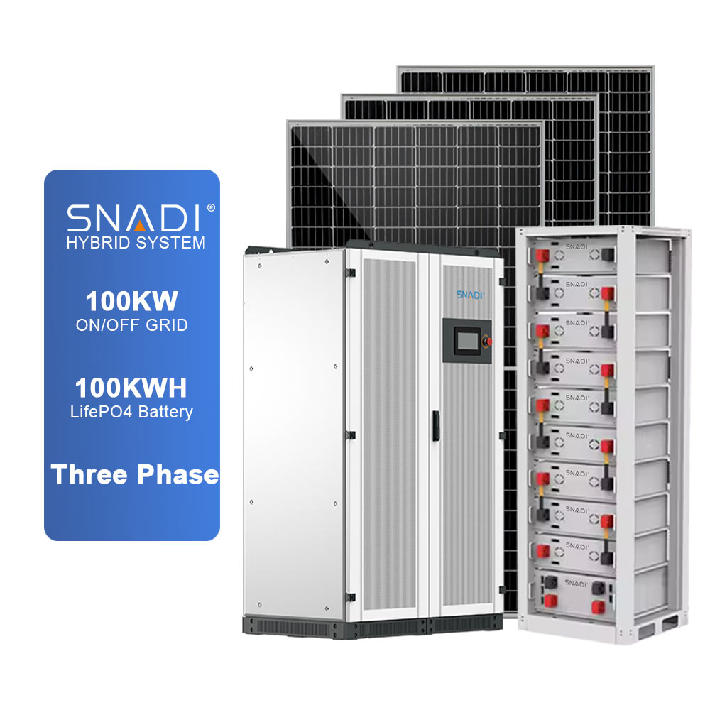 SNADI 100KW 100KWH Sistemas de almacenamiento de energía comercial e industrial