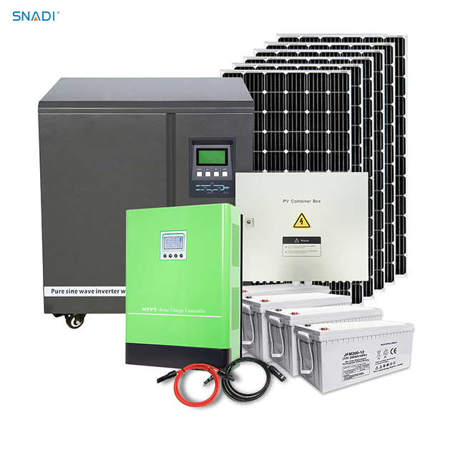 Sistema solar de 10kw para el hogar.