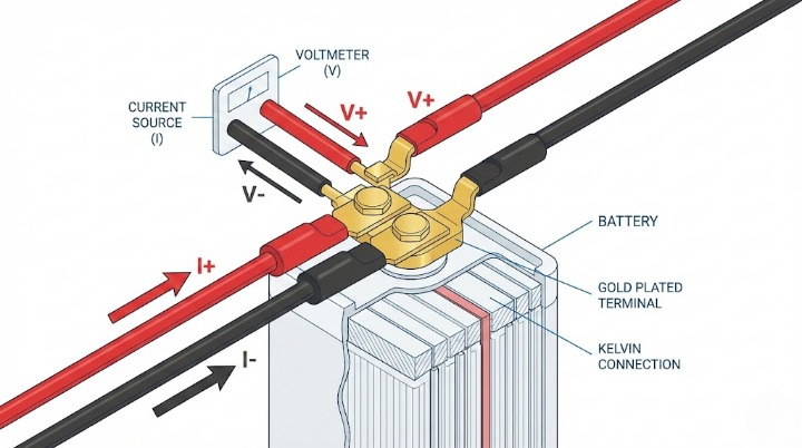 Diagrama-esquemático-de-prueba-de-batería-de-conexión-kelvin-de-4-cables