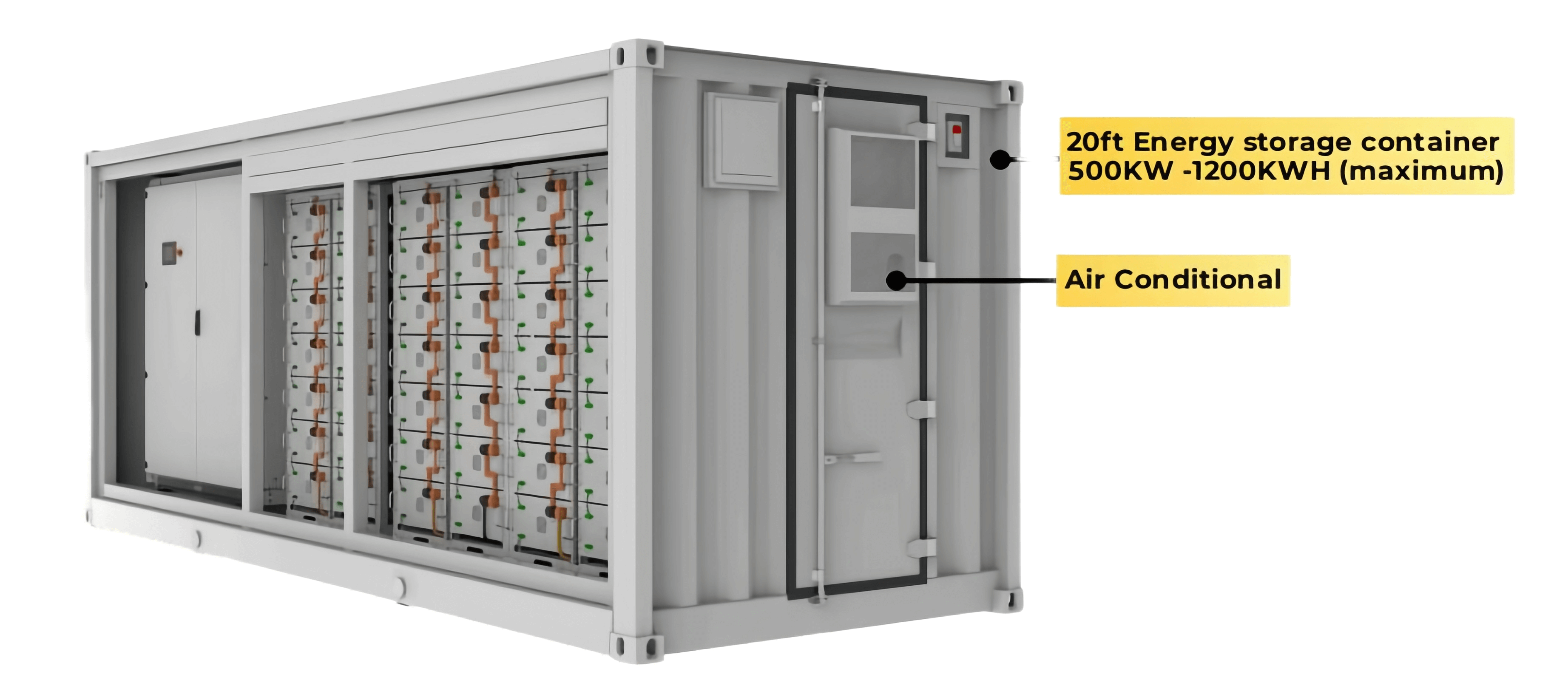Sistema de almacenamiento de energía solar de 500KW 1MWH